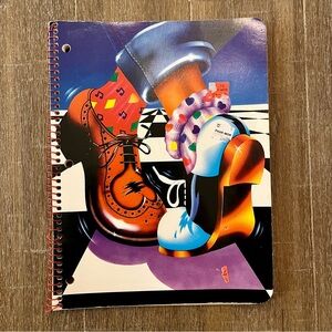 Vintage Lisa Frank Notebook Dancing Shoes Feet 1988